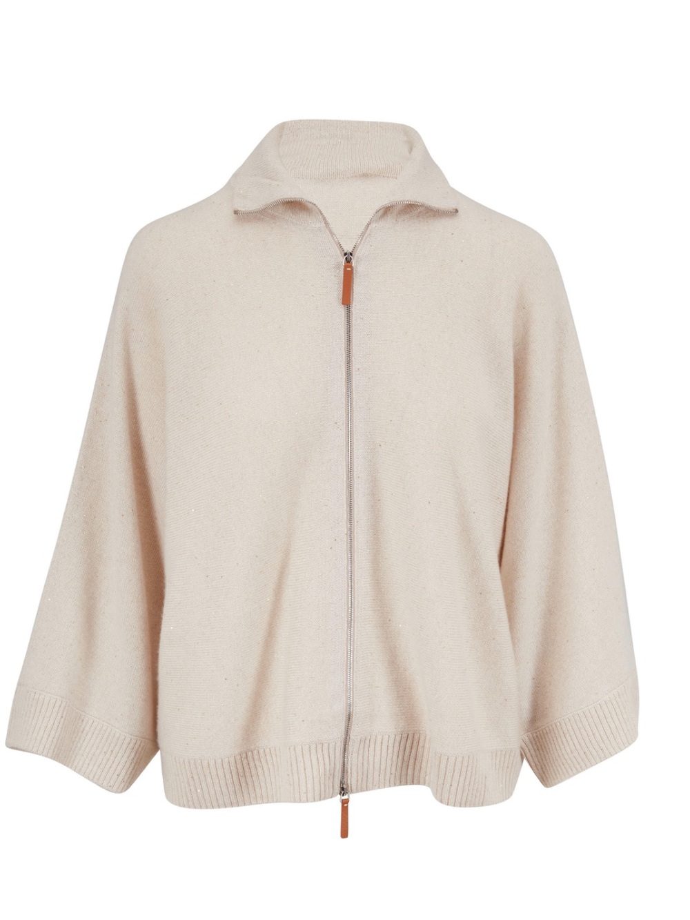 LAFAYETTE 148 NEW YORK
Kind Cashmere Oat Zip Front Cape